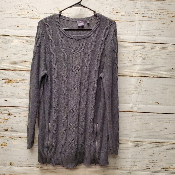 Rafaella Sweaters - Rafaella Grey Sweater